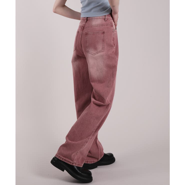 【HOOK】for girls ウォッシュデニムワイドパンツ | HOOK | 詳細画像7 