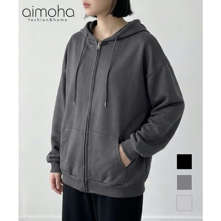 オーバーサイズジップパーカー | aimoha  | 詳細画像1 
