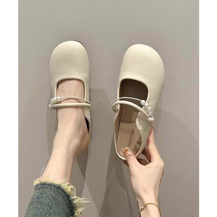 【shoes 365】パールデザインストラップミュールシューズ | aimoha  | 詳細画像18 