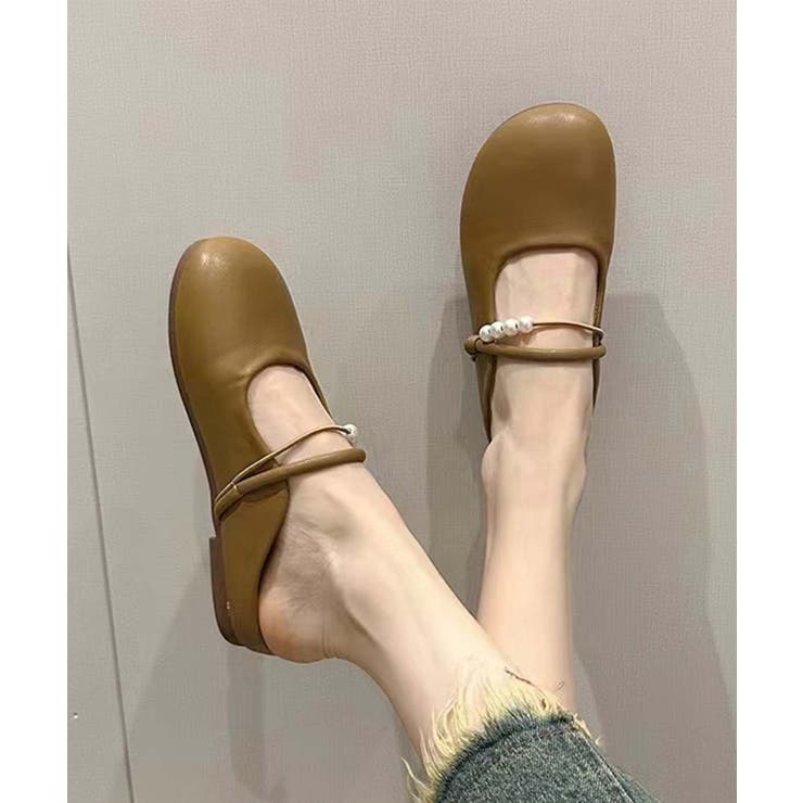 【shoes 365】パールデザインストラップミュールシューズ | aimoha  | 詳細画像3 
