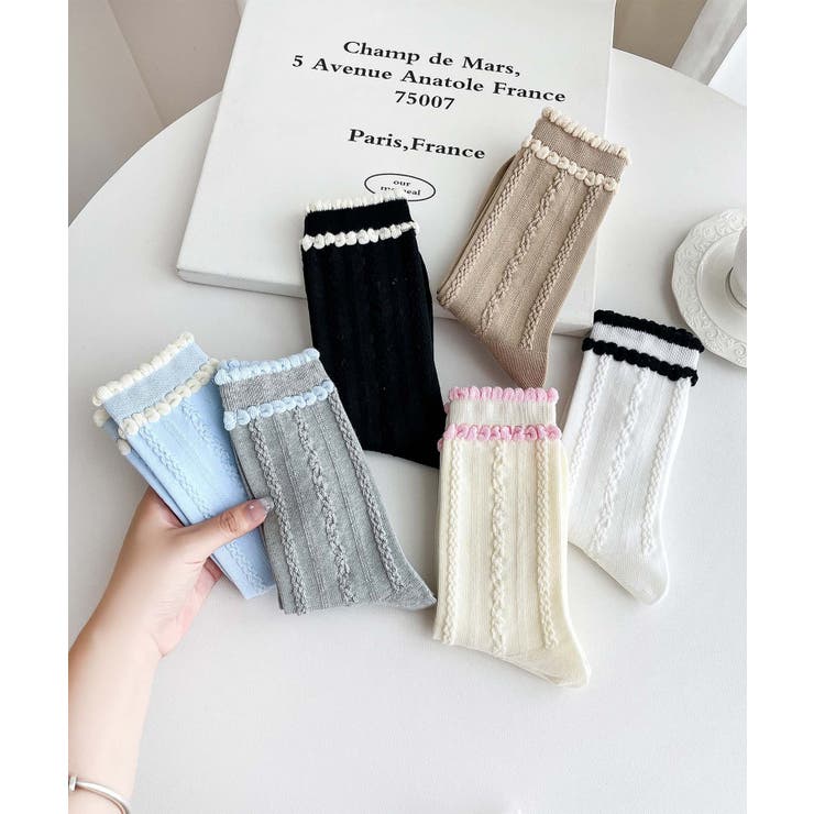 [2025 MOSOX NEW COLLECTION]ダブルフリルソックス | aimoha  | 詳細画像10 