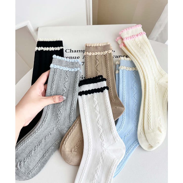 [2025 MOSOX NEW COLLECTION]ダブルフリルソックス | aimoha  | 詳細画像11 