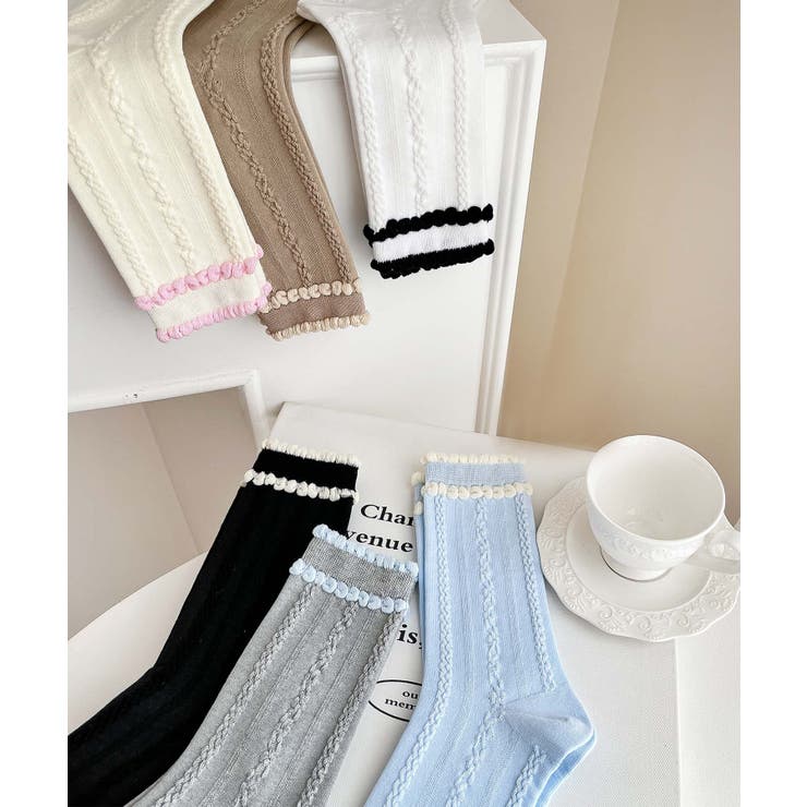 [2025 MOSOX NEW COLLECTION]ダブルフリルソックス | aimoha  | 詳細画像12 