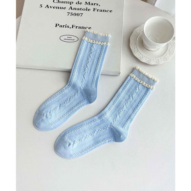 [2025 MOSOX NEW COLLECTION]ダブルフリルソックス | aimoha  | 詳細画像3 