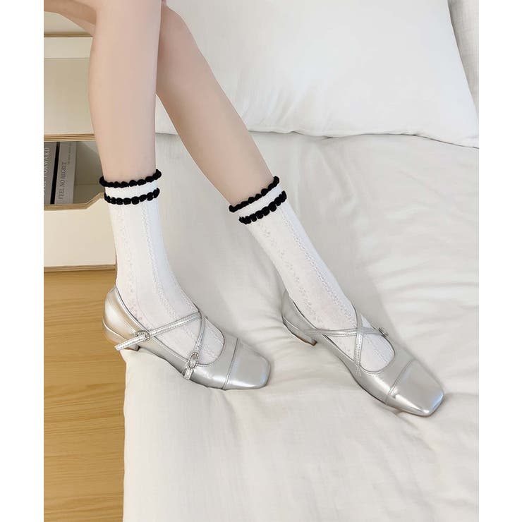 [2025 MOSOX NEW COLLECTION]ダブルフリルソックス | aimoha  | 詳細画像28 