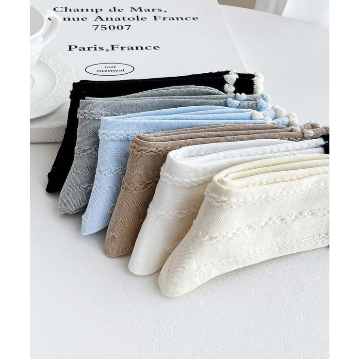 [2025 MOSOX NEW COLLECTION]ダブルフリルソックス | aimoha  | 詳細画像6 