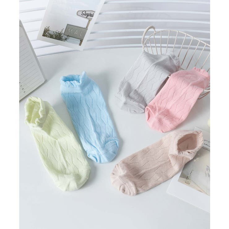 薄手フリルショートソックス | aimoha  | 詳細画像1 