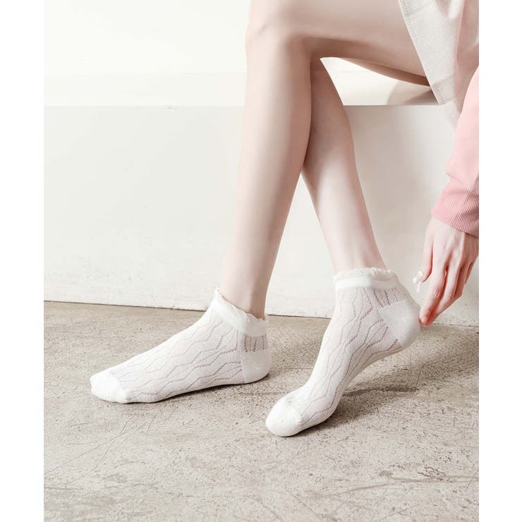 薄手フリルショートソックス | aimoha  | 詳細画像27 