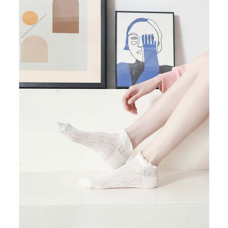 薄手フリルショートソックス | aimoha  | 詳細画像28 