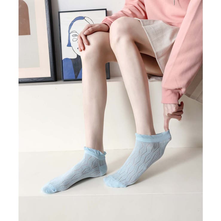 薄手フリルショートソックス | aimoha  | 詳細画像35 