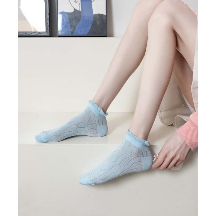 薄手フリルショートソックス | aimoha  | 詳細画像36 