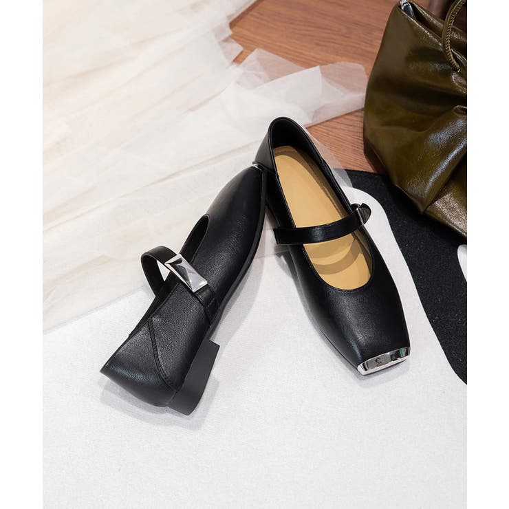 【shoes 365】スクエアトゥメリージェーンシューズ | aimoha  | 詳細画像1 