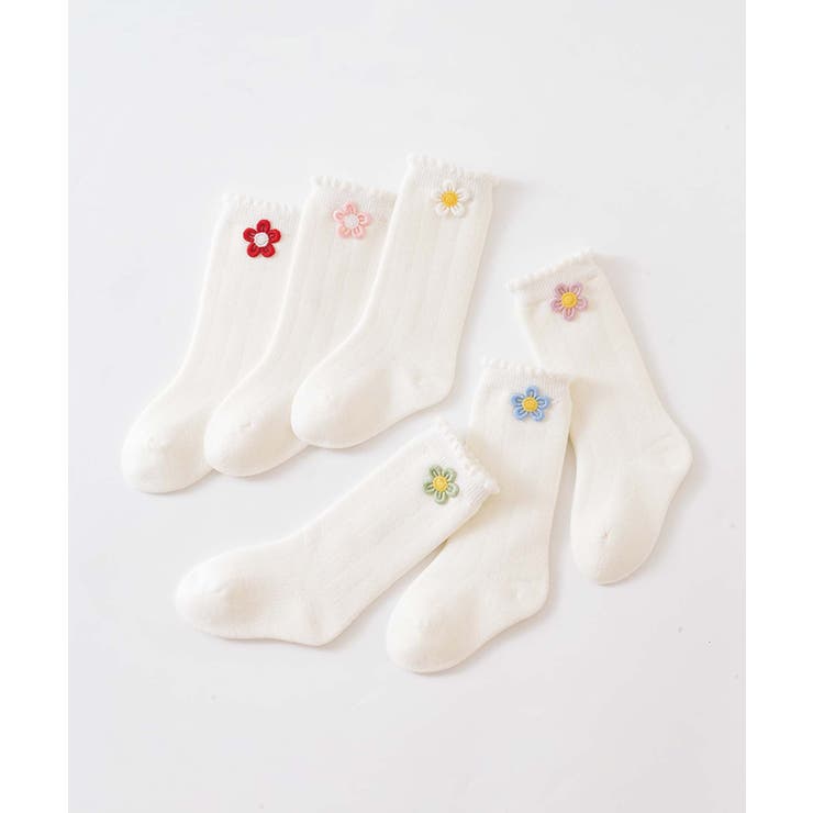 お花のキッズソックス6足セット | aimoha kids | 詳細画像19 