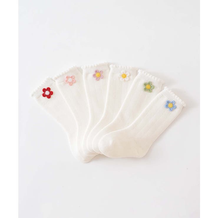お花のキッズソックス6足セット | aimoha kids | 詳細画像20 