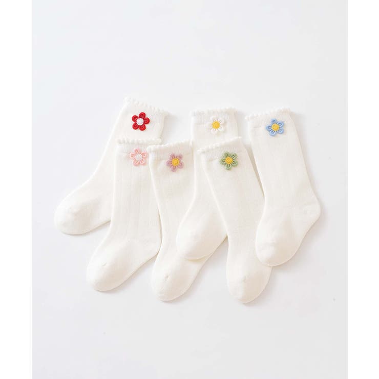 お花のキッズソックス6足セット | aimoha kids | 詳細画像21 