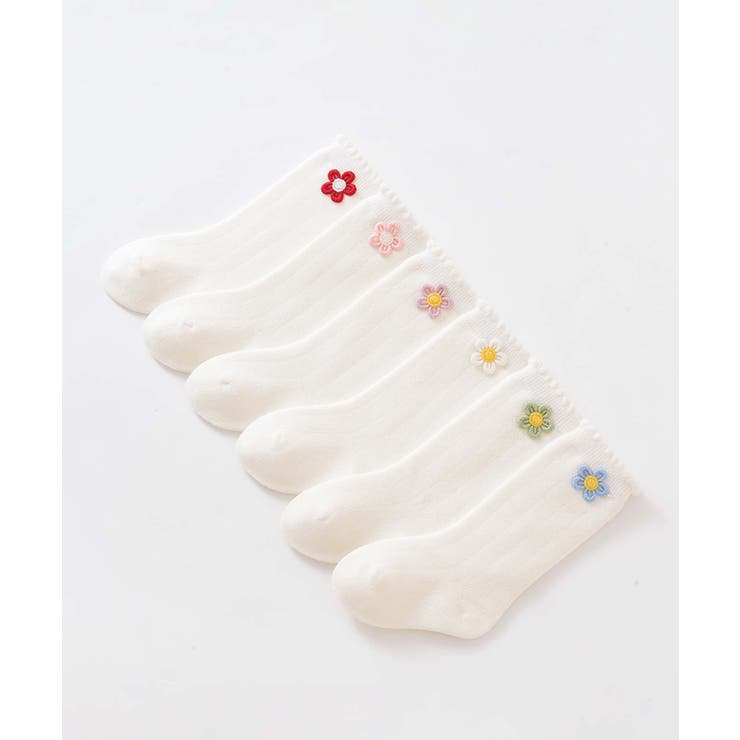 お花のキッズソックス6足セット | aimoha kids | 詳細画像24 