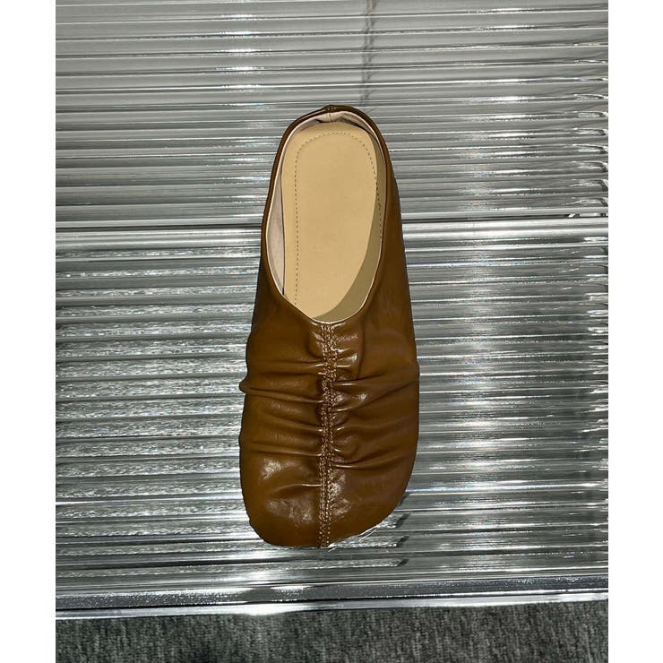 【shoes 365】ギャザーデザインフラットミュール | aimoha  | 詳細画像7 