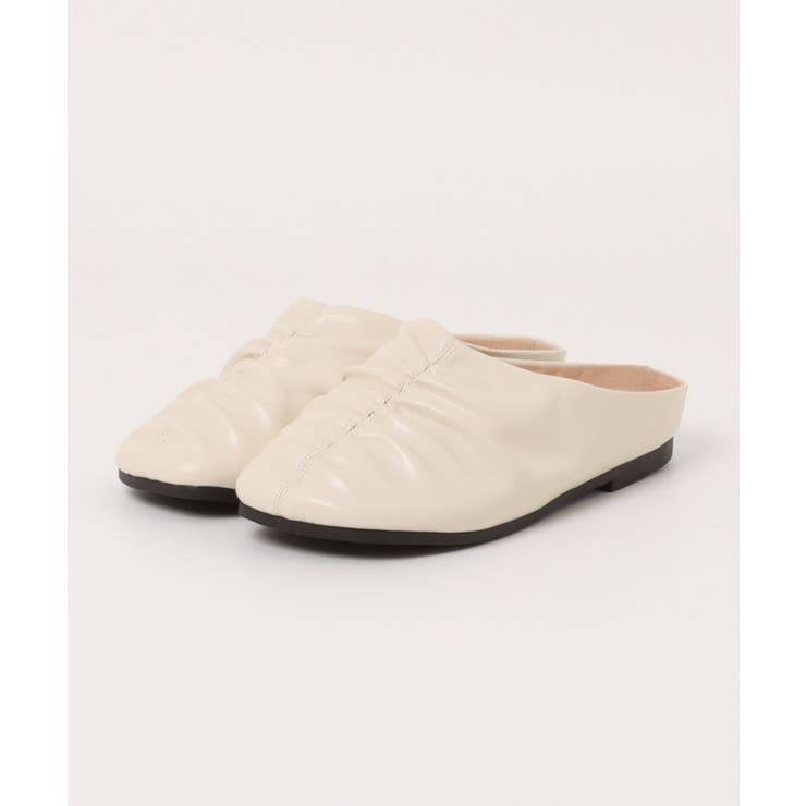 【shoes 365】ギャザーデザインフラットミュール | aimoha  | 詳細画像3 