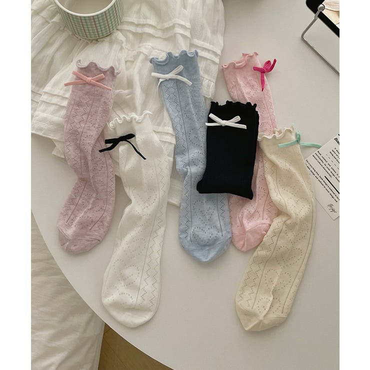 [2025 MOSOX NEW COLLECTION]リボンレースソックス | aimoha  | 詳細画像8 