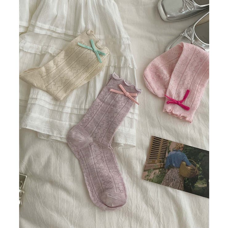 [2025 MOSOX NEW COLLECTION]リボンレースソックス | aimoha  | 詳細画像10 