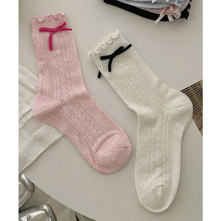 [2025 MOSOX NEW COLLECTION]リボンレースソックス | aimoha  | 詳細画像11 