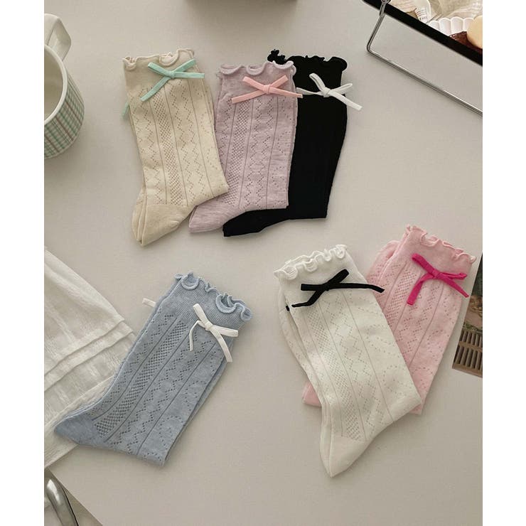 [2025 MOSOX NEW COLLECTION]リボンレースソックス | aimoha  | 詳細画像12 