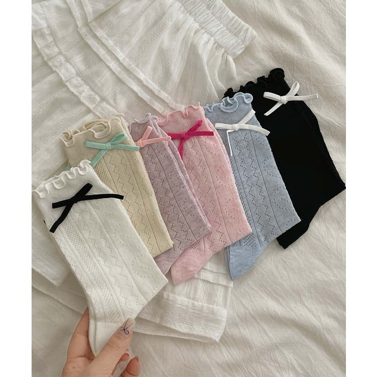 [2025 MOSOX NEW COLLECTION]リボンレースソックス | aimoha  | 詳細画像13 