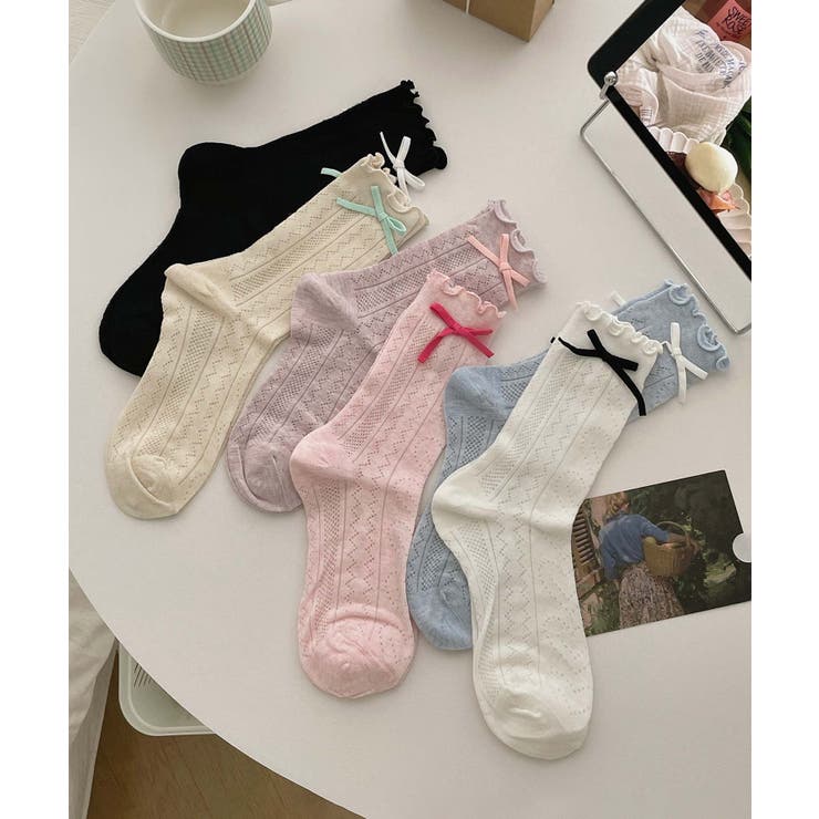 [2025 MOSOX NEW COLLECTION]リボンレースソックス | aimoha  | 詳細画像14 