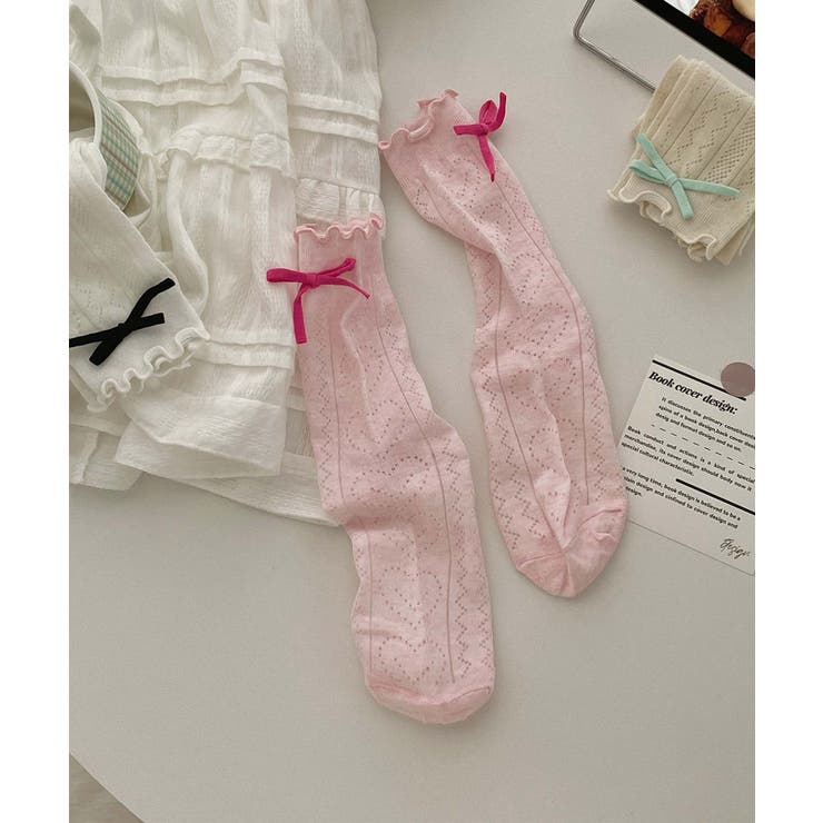 [2025 MOSOX NEW COLLECTION]リボンレースソックス | aimoha  | 詳細画像5 