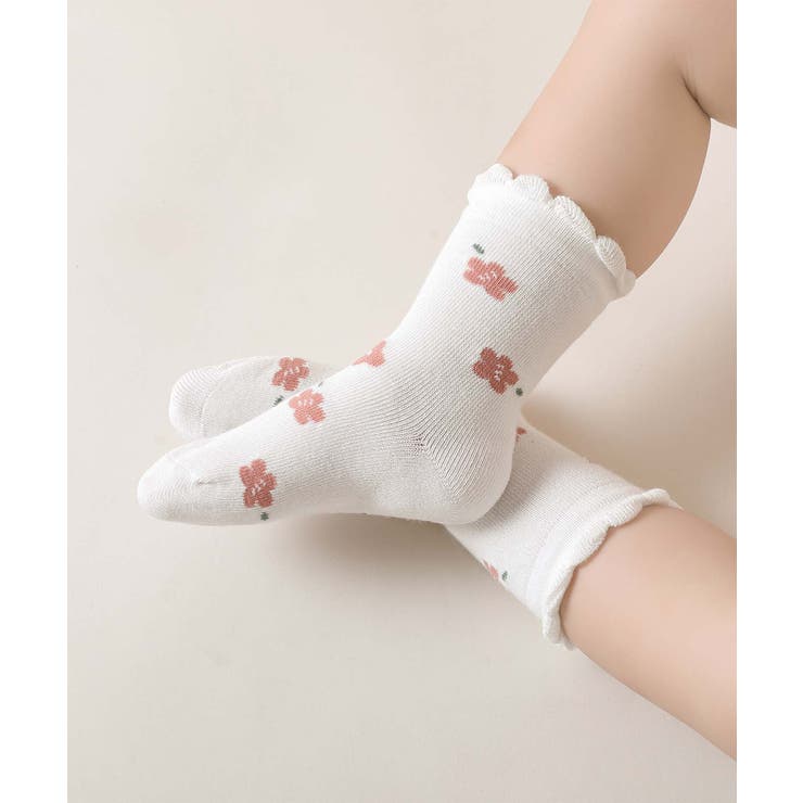 ピンク系のキッズソックス4足セット | aimoha kids | 詳細画像1 