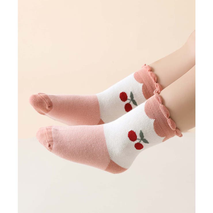 ピンク系のキッズソックス4足セット | aimoha kids | 詳細画像21 