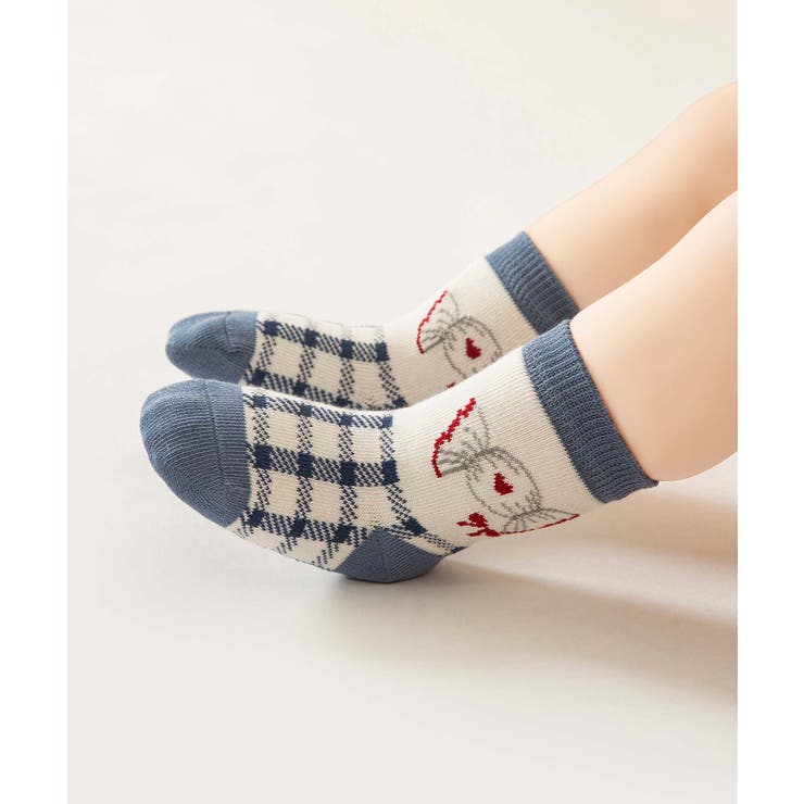 ブルーのキッズソックス4足セット | aimoha kids | 詳細画像35 