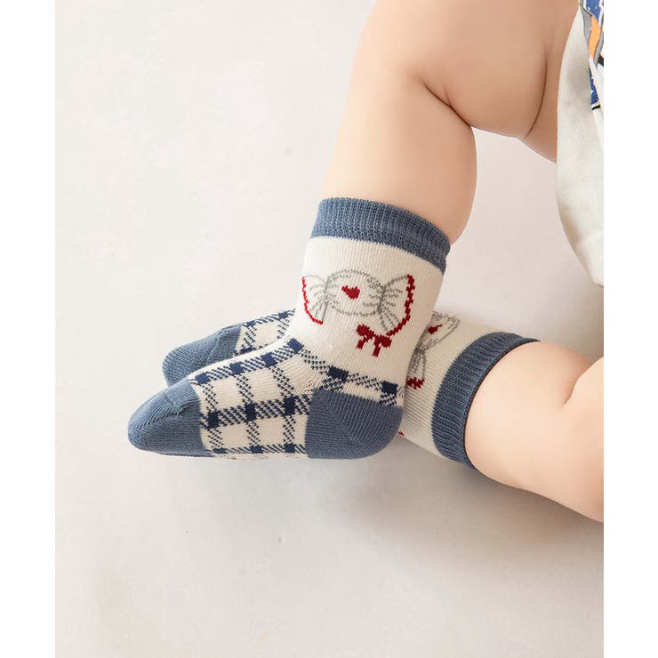 ブルーのキッズソックス4足セット | aimoha kids | 詳細画像37 