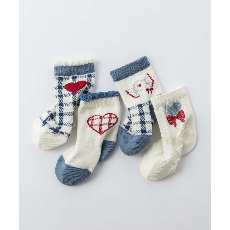 ブルーのキッズソックス4足セット | aimoha kids | 詳細画像8 
