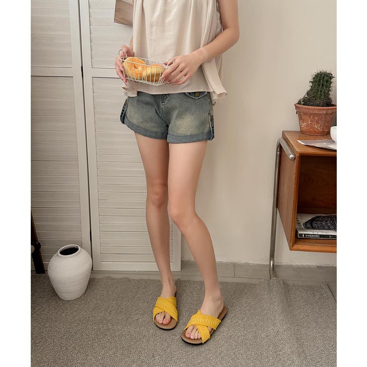 クロス編みデザインサンダル | aimoha  | 詳細画像9 