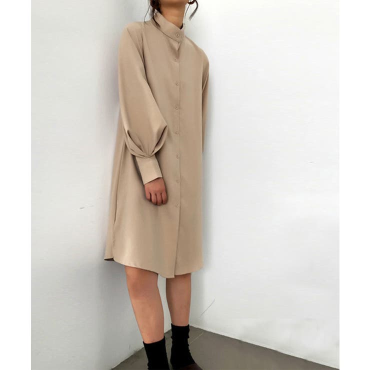 シャツワンピース 長袖 ロングシャツ | aimoha  | 詳細画像11 