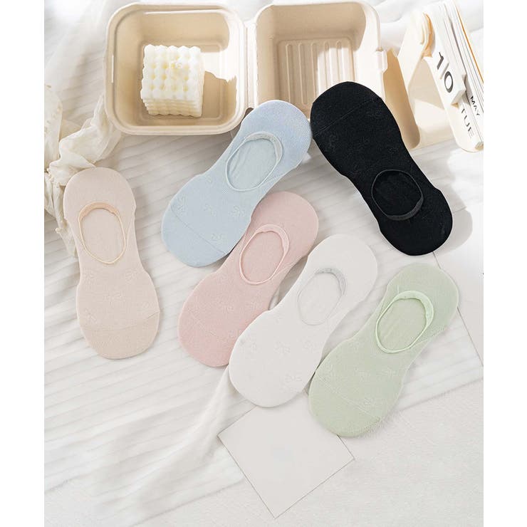 ミックス | 6足セット【MOSOX】レーヨン混パステルカラーカバーソックス | aimoha 