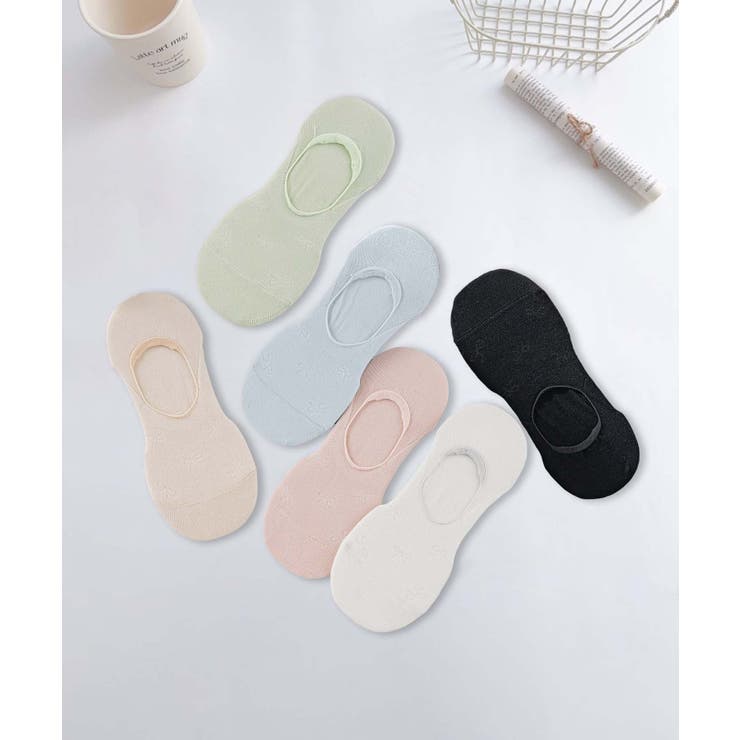 6足セット【MOSOX】レーヨン混パステルカラーカバーソックス | aimoha  | 詳細画像3 