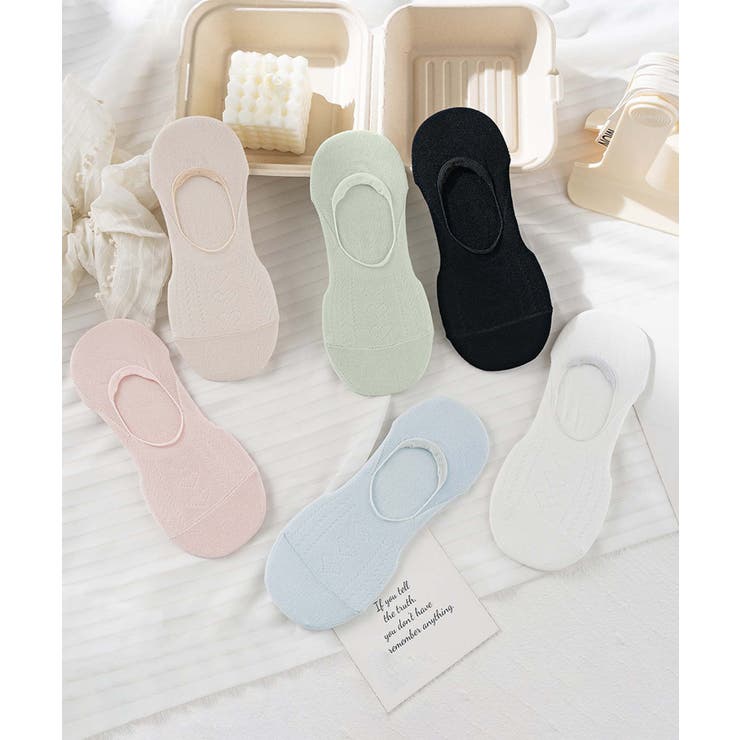 ミックス | 6足セット【MOSOX】パステルカラーレーヨン混カバーソックス | aimoha 