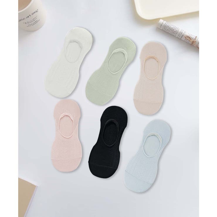 6足セット【MOSOX】パステルカラーレーヨン混カバーソックス | aimoha  | 詳細画像2 