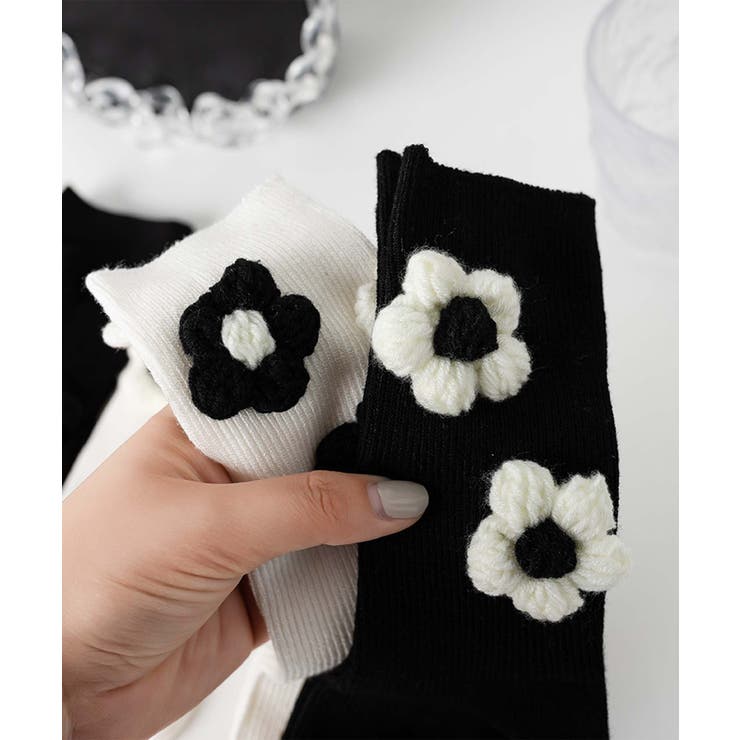 [2025 MOSOX NEW COLLECTION]3Dフラワーソックス | aimoha  | 詳細画像8 