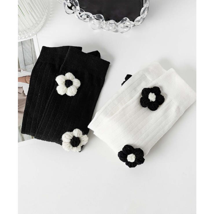 [2025 MOSOX NEW COLLECTION]3Dフラワーソックス | aimoha  | 詳細画像3 