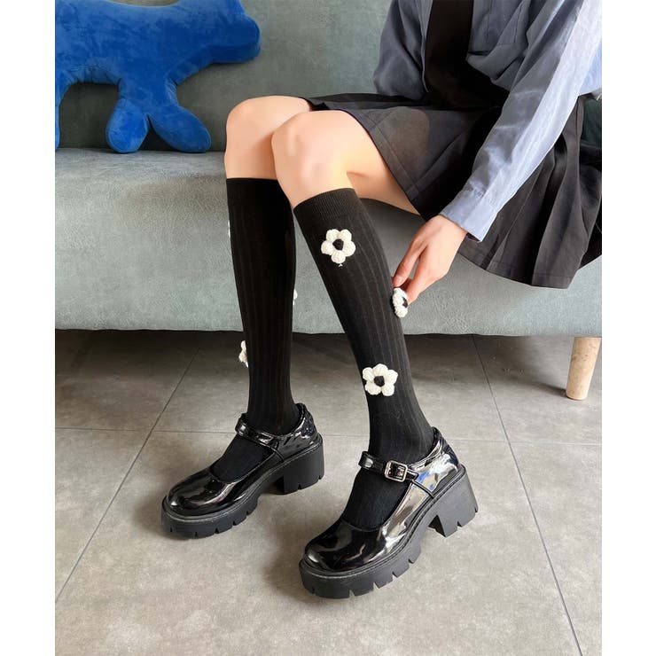 [2025 MOSOX NEW COLLECTION]3Dフラワーハイソックス | aimoha  | 詳細画像7 