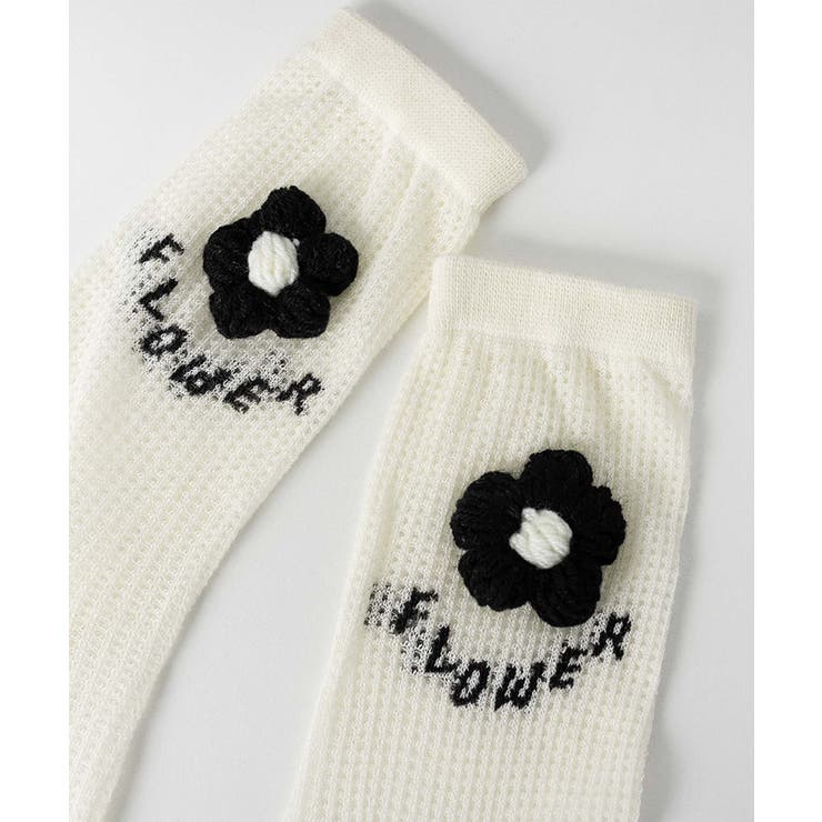 2足セット メッシュフラワーソックス | aimoha  | 詳細画像6 