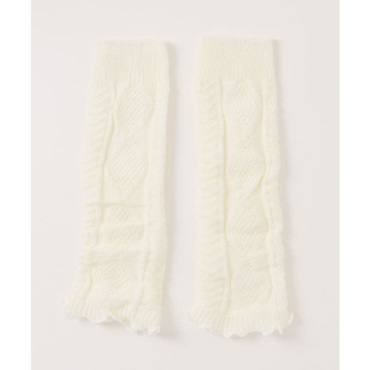 HOOK】for girls ケーブル編みルーズソックス レッグウォーマー[品番