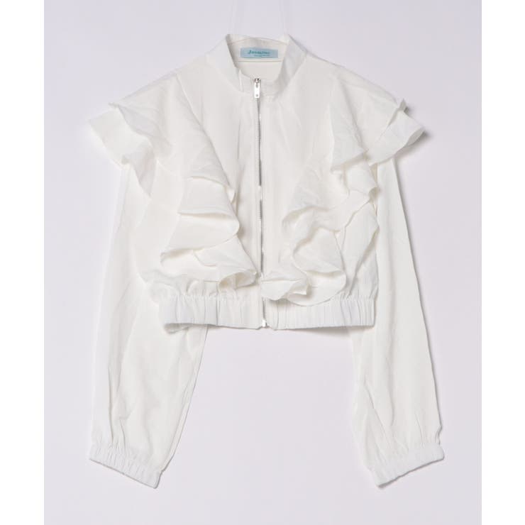 【Jasmine】スタンドカラーフレアブラウス ブルゾン Jasmine | aimoha  | 詳細画像13 