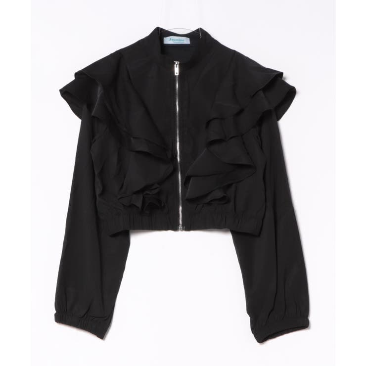 【Jasmine】スタンドカラーフレアブラウス ブルゾン Jasmine | aimoha  | 詳細画像20 