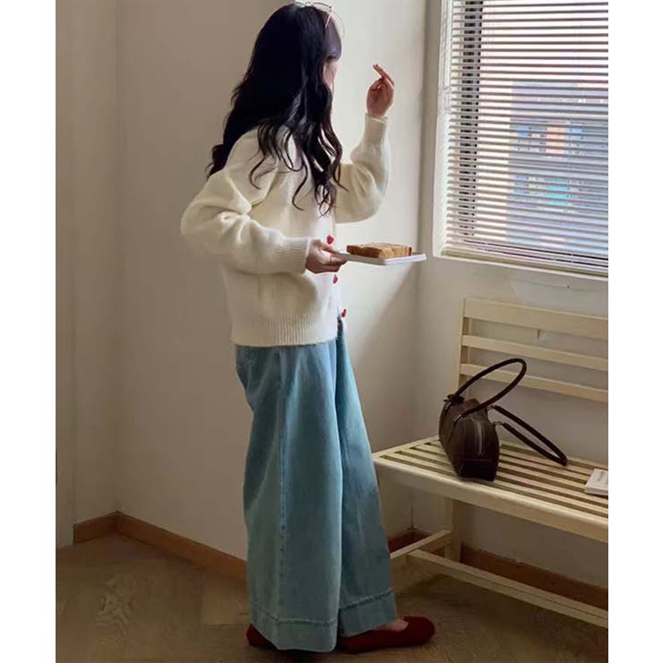 ハートボタンモコモコニットカーディガン | aimoha  | 詳細画像14 