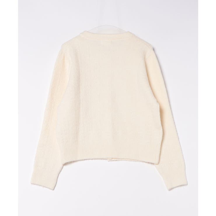 ハートボタンモコモコニットカーディガン | aimoha  | 詳細画像7 