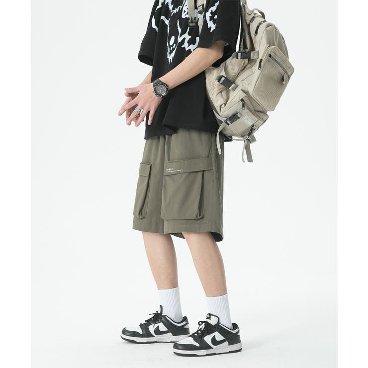 【genxder】ユニセックスショートカーゴパンツ | aimoha men | 詳細画像18 